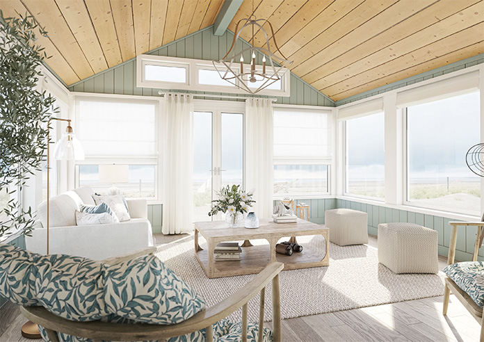 Casoria Voile, Classic White - Twist&Fit Roman Blind - Image 6